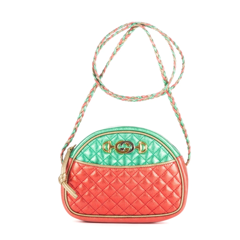 Gucci Crossbody Bag Trapuntata Dome Crossbody grün