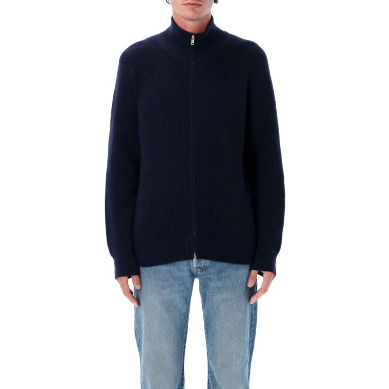 Isabel Marant Strickjacke Benet Zip-Up Cardigan Blue