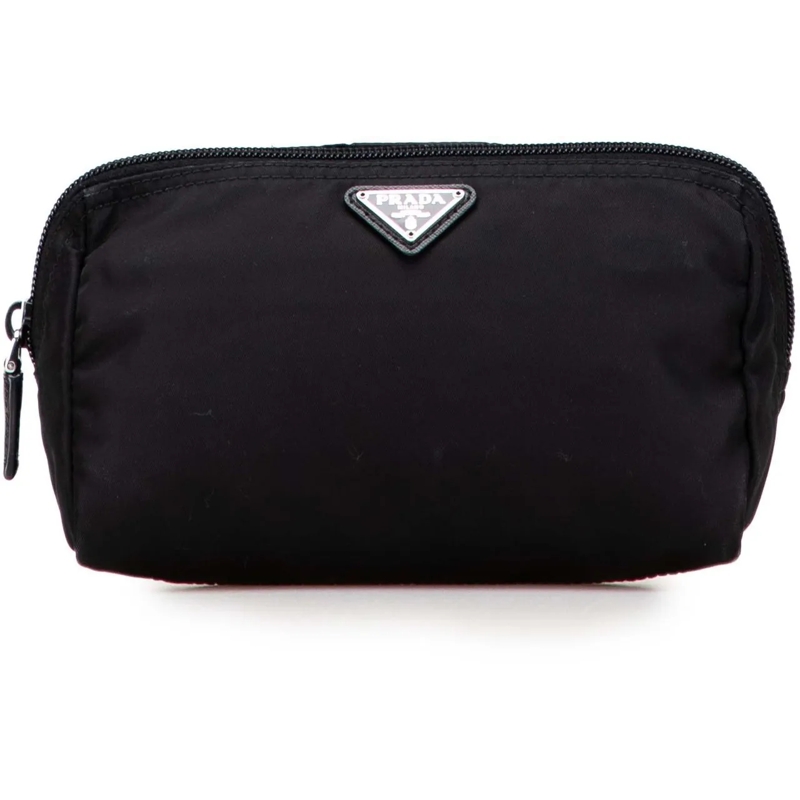 Prada Necessaire Tessuto Cosmetic Pouch schwarz