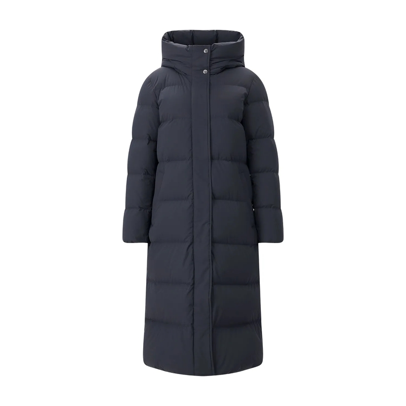 Woolrich Gewatteerde jas Parka Madison Long mit Daunen dunkelblau