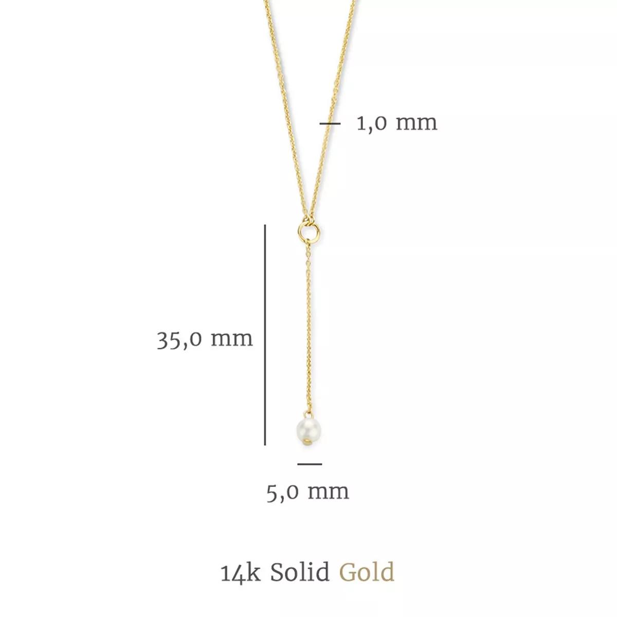 Thumbnail - Isabel Bernard Halskette - Belleville Luna 14 Karat Necklace With Freshwater - Gr. unisize - in Gold - für Damen