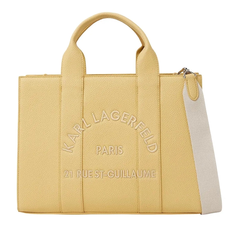 Karl Lagerfeld Tote Rue St-Guillaume Mittelgroße Tote Bag Handtasche gelb