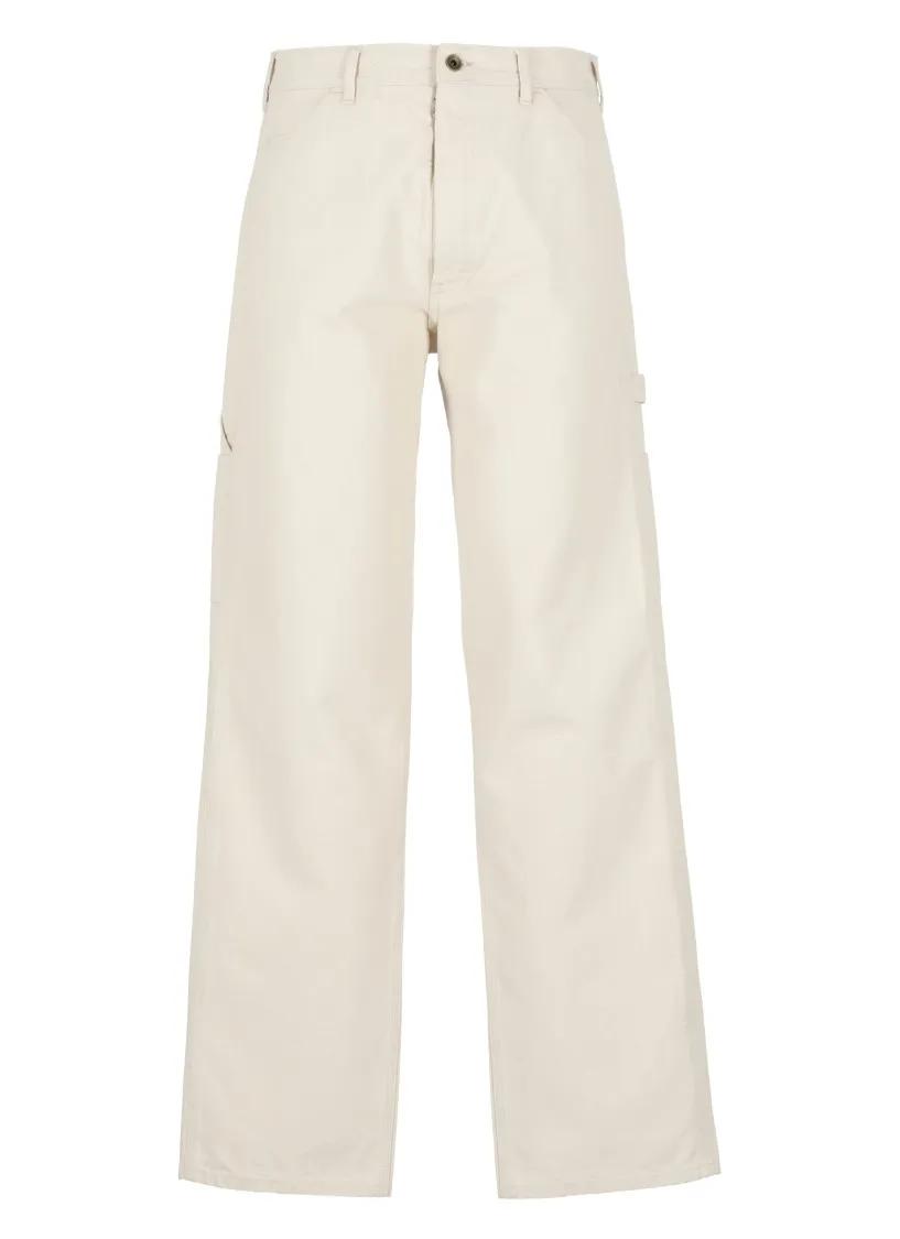 Thumbnail - Maison Margiela - Ivory Cotton Cargo Pants - Größe 31 - beige