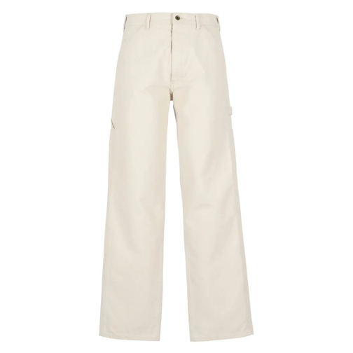 Maison Margiela Jeans Ivory Cotton Cargo Pants Neutrals