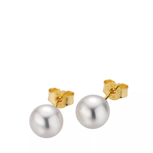 Gellner Stud Earrings Cultured Akoya Pearl 7,5 Gold Clou d'oreille