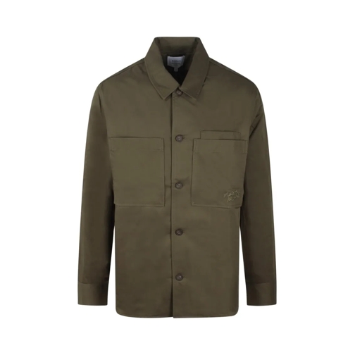 Maison Kitsune Veste de transition Handwriting Overshirt Green