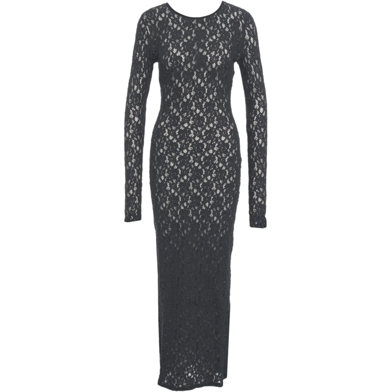 Max Mara Midikleid Open knit dress 'Sarta' blau