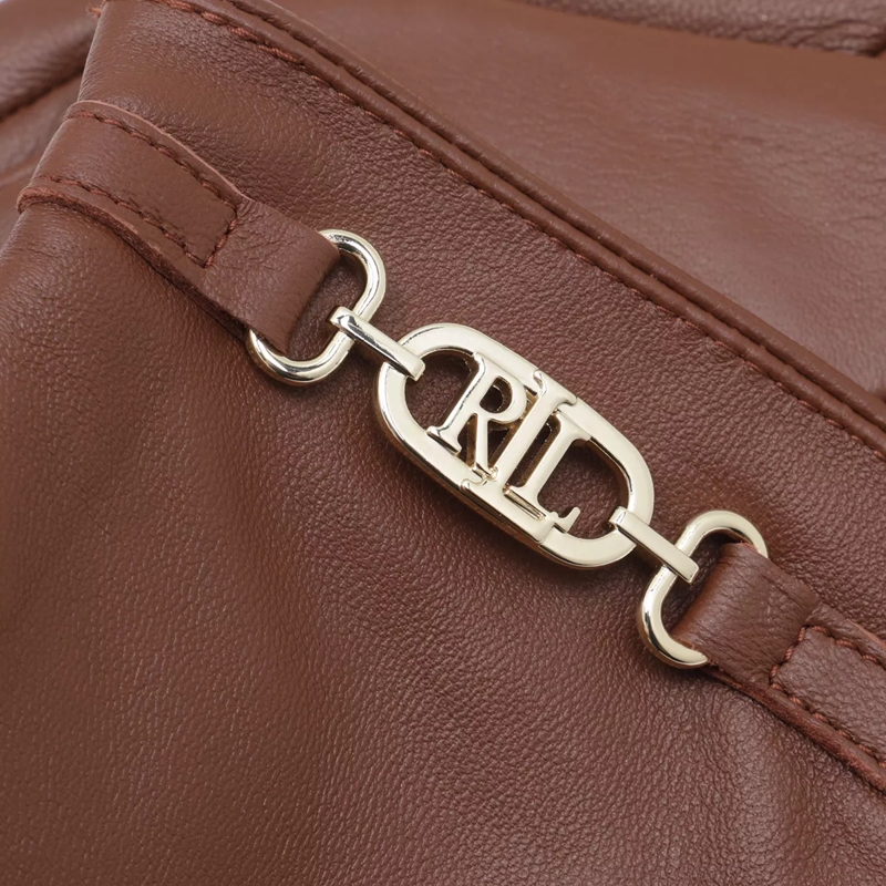 Lauren Ralph Lauren Handschuhe Logo Leather Glove Dill Saddle(Image 3)