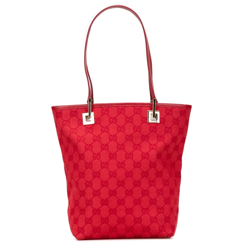 Gucci Shopper GG Canvas Tote rot