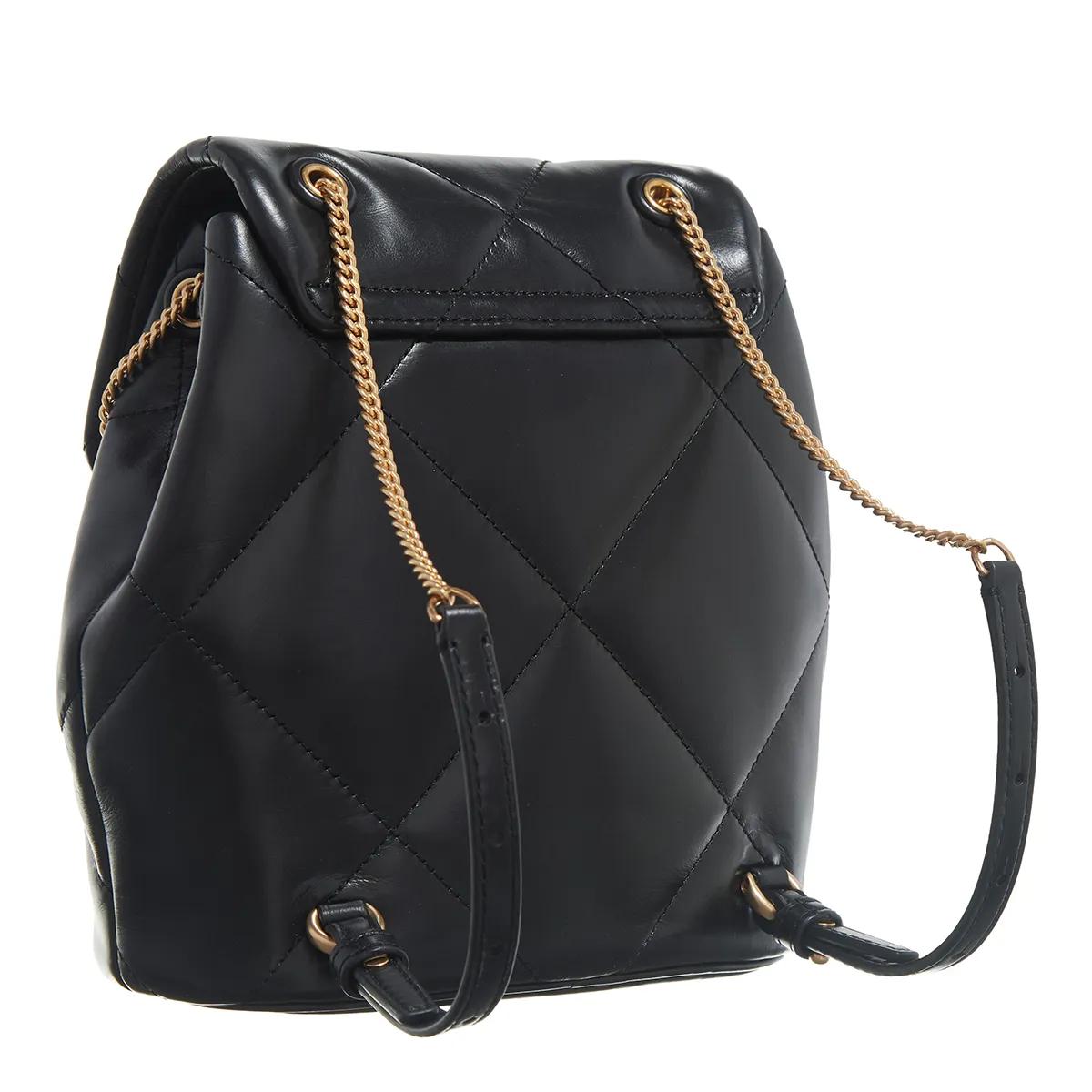 TORY BURCH Rugzakken Kira Diamond Quilt Mini Backpack in zwart