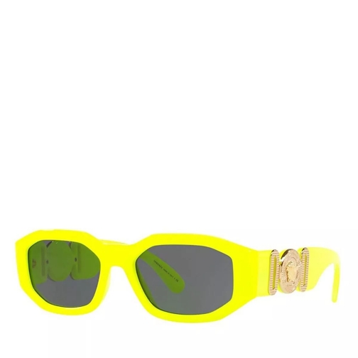Versace Unisex Sunglasses Rock Icons 0VE4361 Yellow Fluo Occhiali da sole