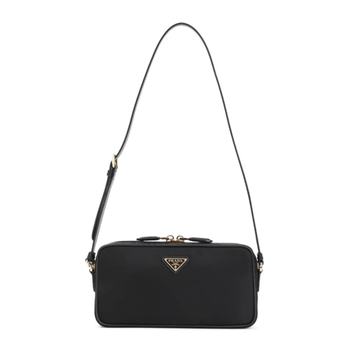 Prada Black Fabric Pouch Black Pochette