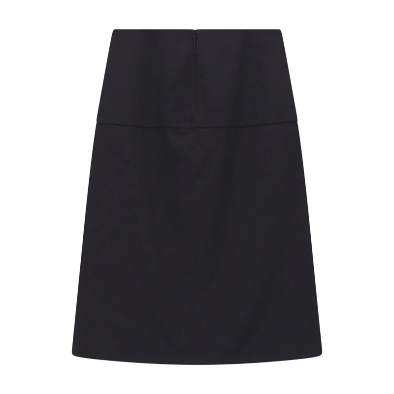Jil Sander Maxirock Midirock aus Schurwolle schwarz(Image 3)
