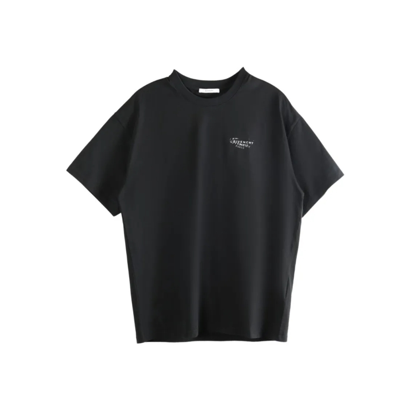 Givenchy T-shirt Short-Sleeve Black T-Shirt In Silk-Nylon Blend Black