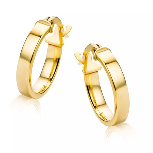 DIAMADA 9KT Earrings  Yellow Gold Orecchini a cerchio