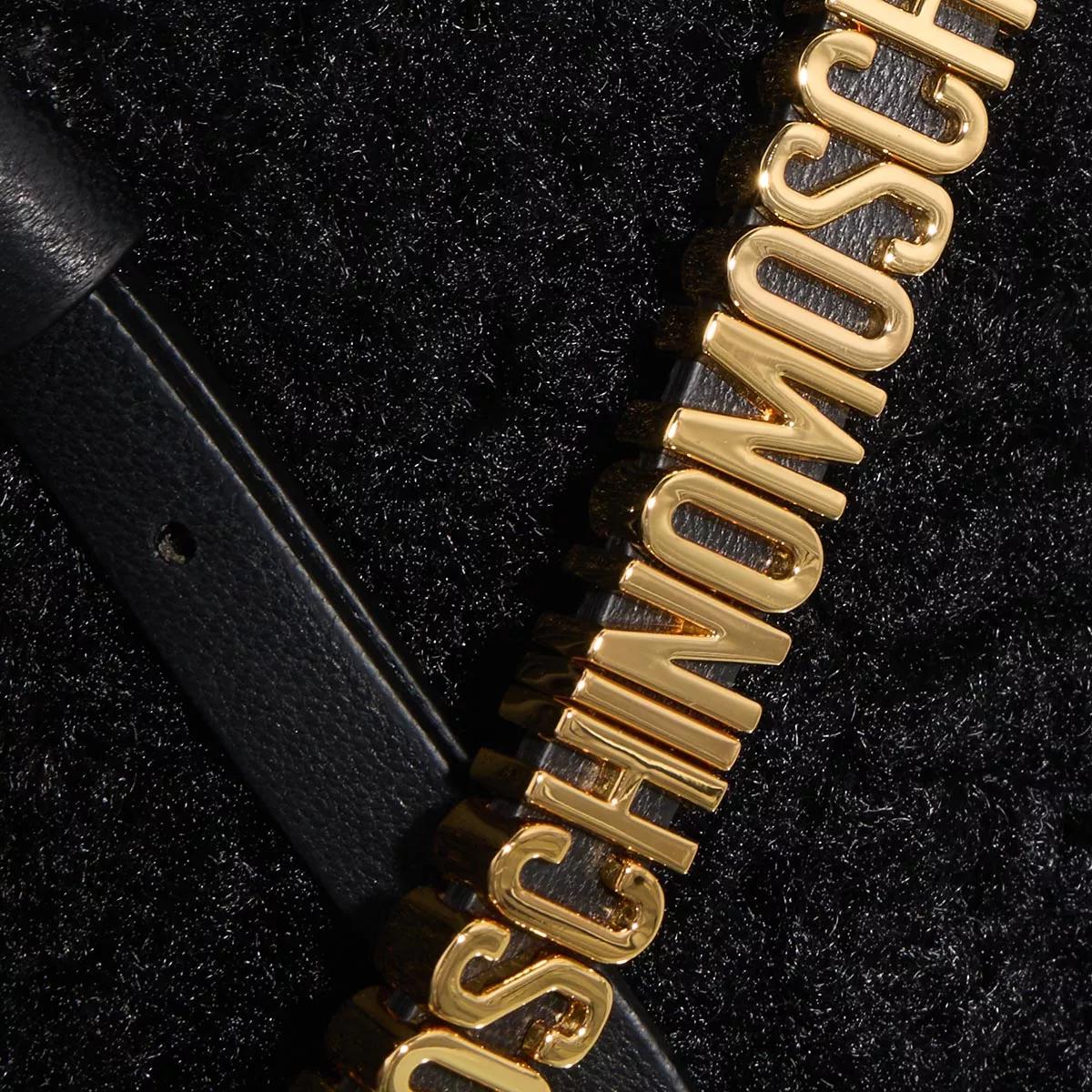 Moschino Crossbody bags Soft Mini Lettering in zwart