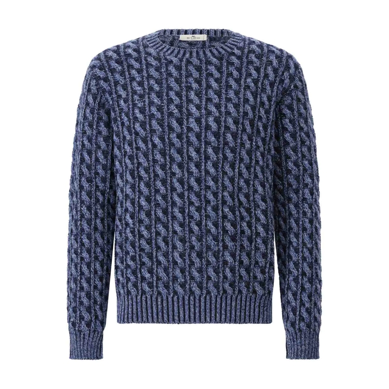 Etro Pull Pullover aus Wolle Blau