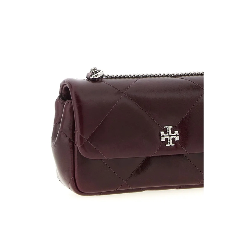 Tory Burch Crossbody Bag 'Kira Diamond' Mini Crossbody Bag Burgundy(Image 5)