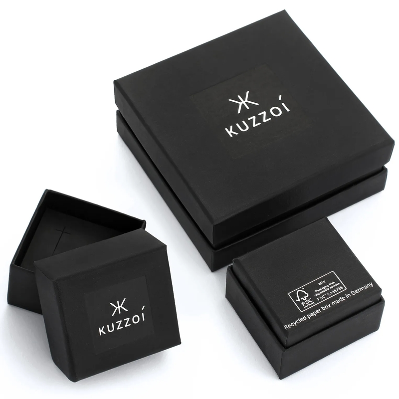 Kuzzoi Ring Ring Kreuz Cut Out Unisex 585 Weißgold weiss(Image 5)