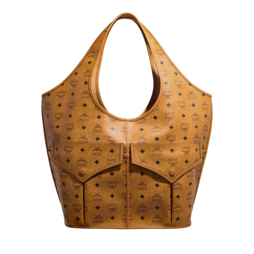 MCM Aren Vi Shopper XLarge  Cognac Sac à provisions