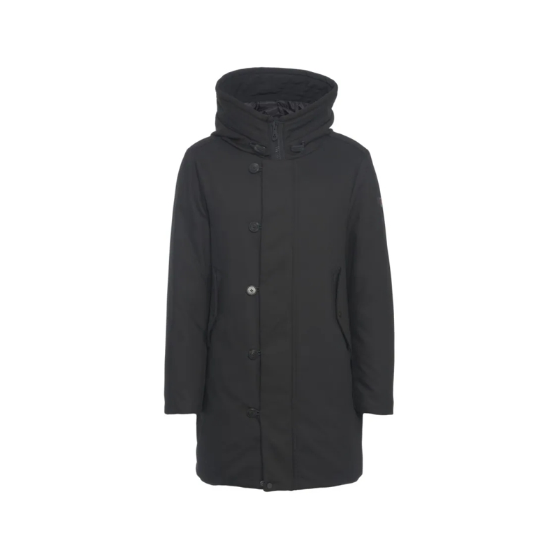 Peuterey Parka Parka With Concealed Zip Closure Black