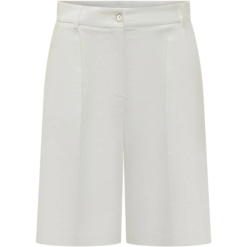 Pinko Shorts Bermuda Bryana a Vita Alta weiß