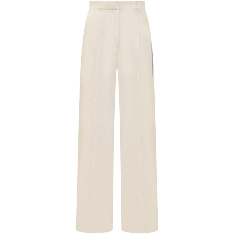 J.W.Anderson Hose Pantaloni con Pannello weiß