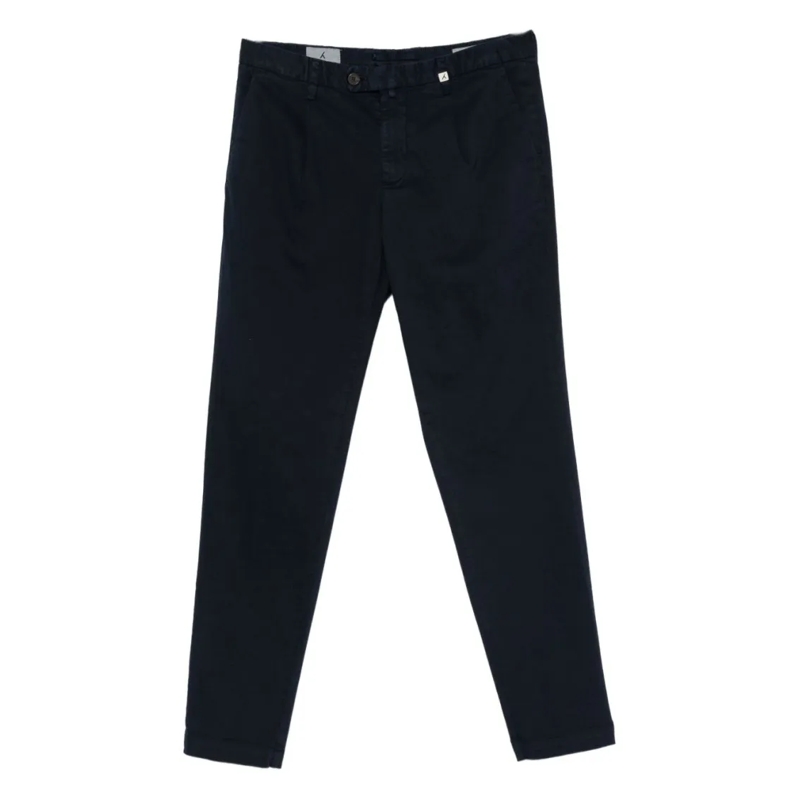 MYTHS Pantalon de costume Straight-Leg Tailored Trousers In Deep Blue Cotton Black