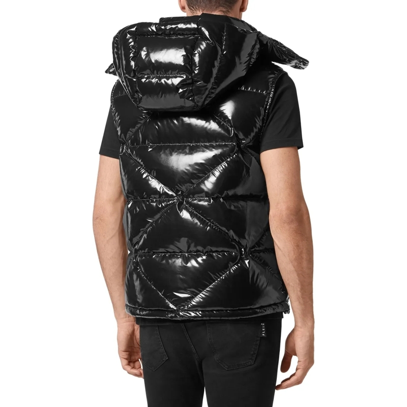 Philipp Plein Lederjacke Jacke Hexagon schwarz(Image 2)