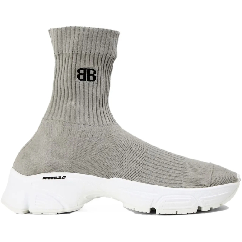 Balenciaga Low-Top-Sneaker Speed 3.0 Logo Knit Sneakers grau