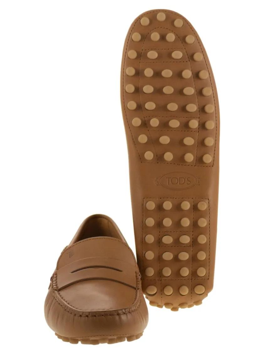 Thumbnail - Leather Moccasin Rubber Sole - Gr. 40 (EU) - in Braun