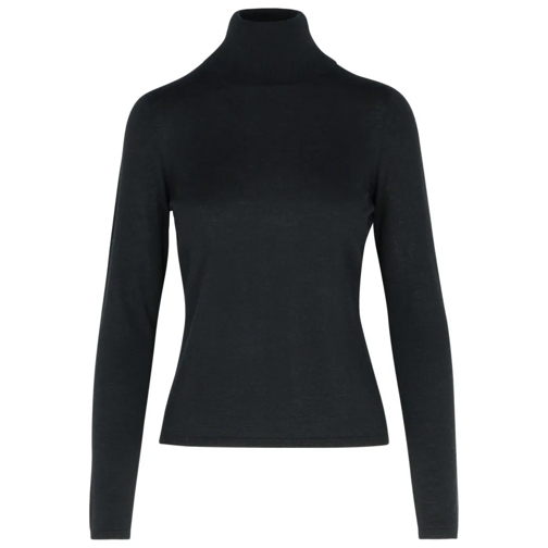 Max Mara Pull à col roulé 'Adda' Black Cashmere Turtleneck Sweater Black