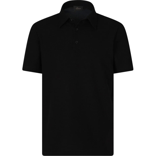 Brioni T-shirts Cotton Piqu� Polo schwarz