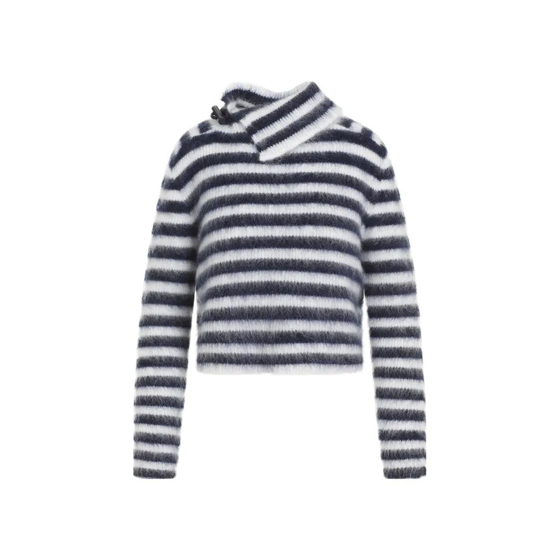 Jacquemus - Le Pull Marina Navy Blue Mohair Pullover - Größe 34 - blau