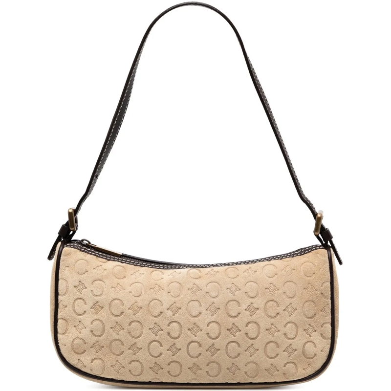 Celine Schultertasche C Macadam Suede Shoulder Bag braun