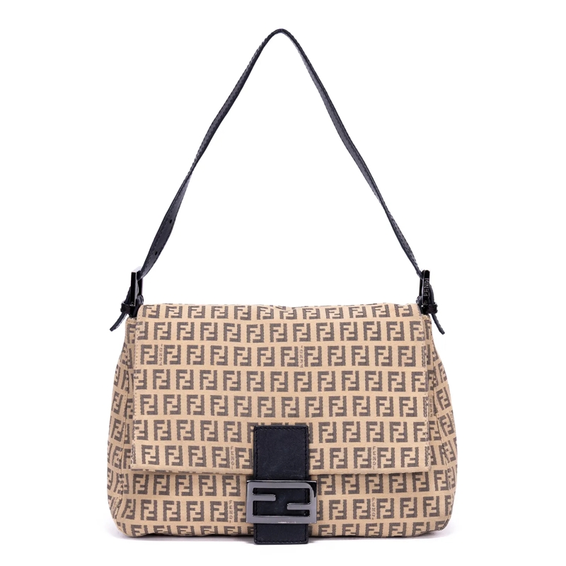 Fendi Crossbody Bag Zucchino Mamma Baguette beige