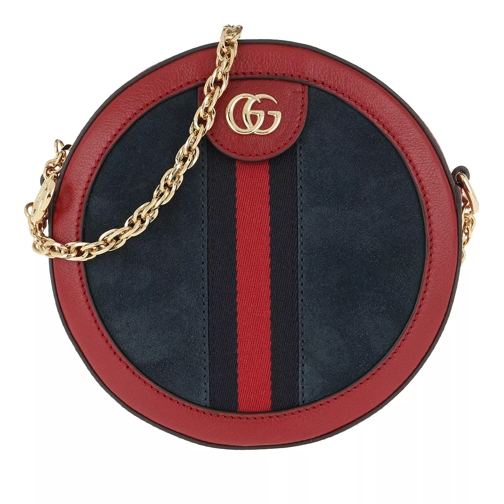 Gucci Ophidia Shoulder Bag Leather Blue Crossbody Bag