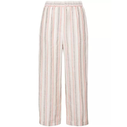 Peserico Multicolor Striped Linen Pants Multicolor 