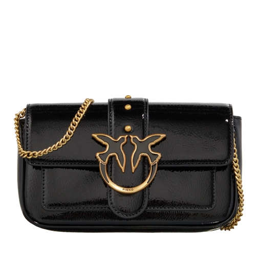 PINKO Love One Pocket C Black Clutch