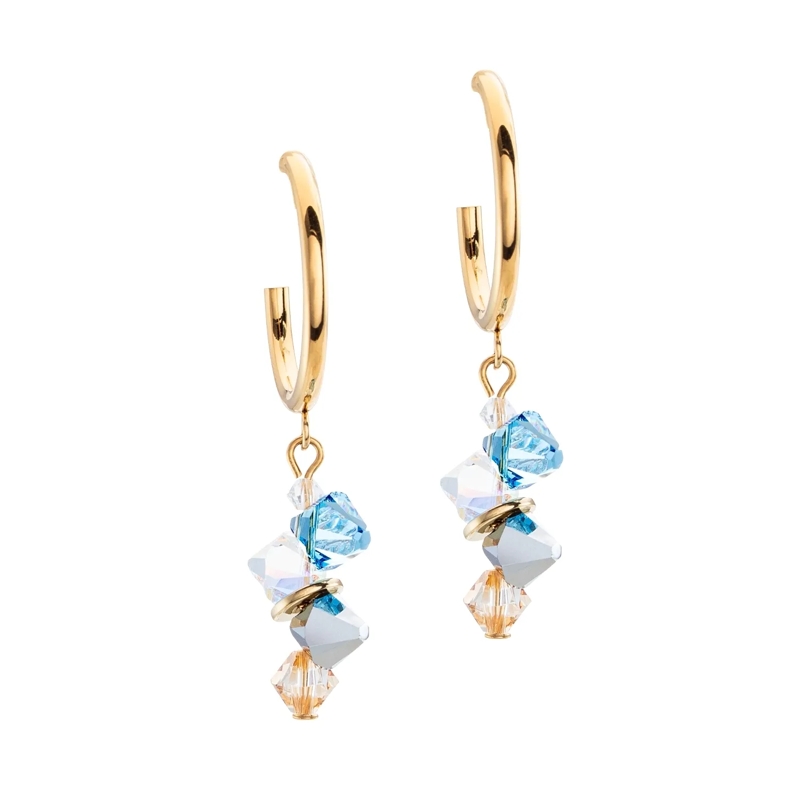 COEUR DE LION Ohrstecker Dancing Crystals Ohrringe blau