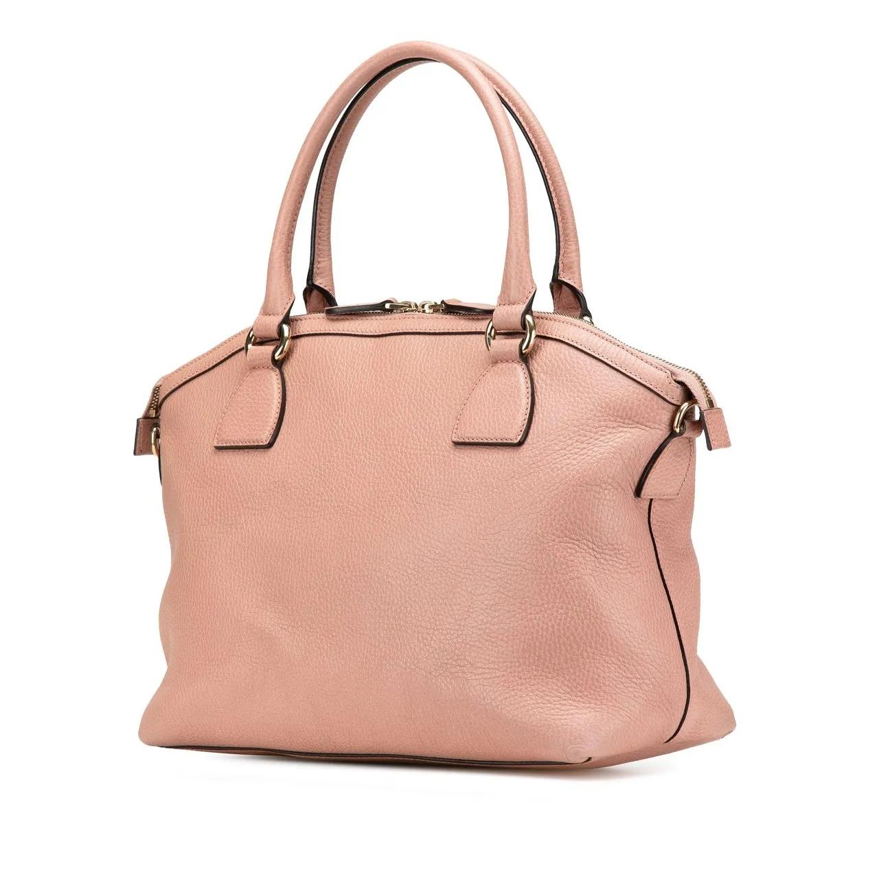 Thumbnail - Gucci Hobo Bags - 2000-2015 Medium Leather GG Charm Dome Satchel - Gr. unisize - in Gold - für Damen