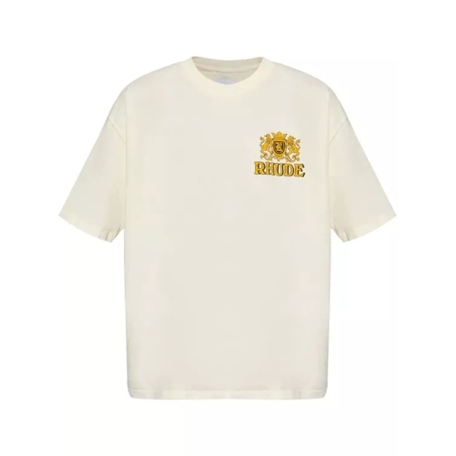 Rhude  Cresta Cigar Cotton T-Shirt Neutrals