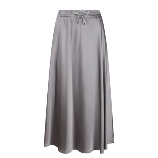 Herno Satin Skirt Grey 