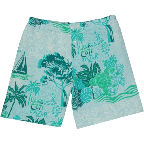 Laneus Korte broek Laneus C�te d'Azur Cotton Shorts grün