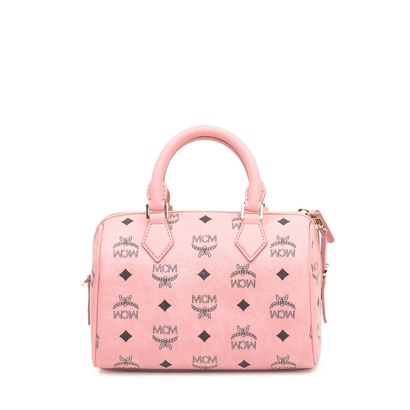 MCM Tote Borsa Boston Ella Small rose(Image 4)