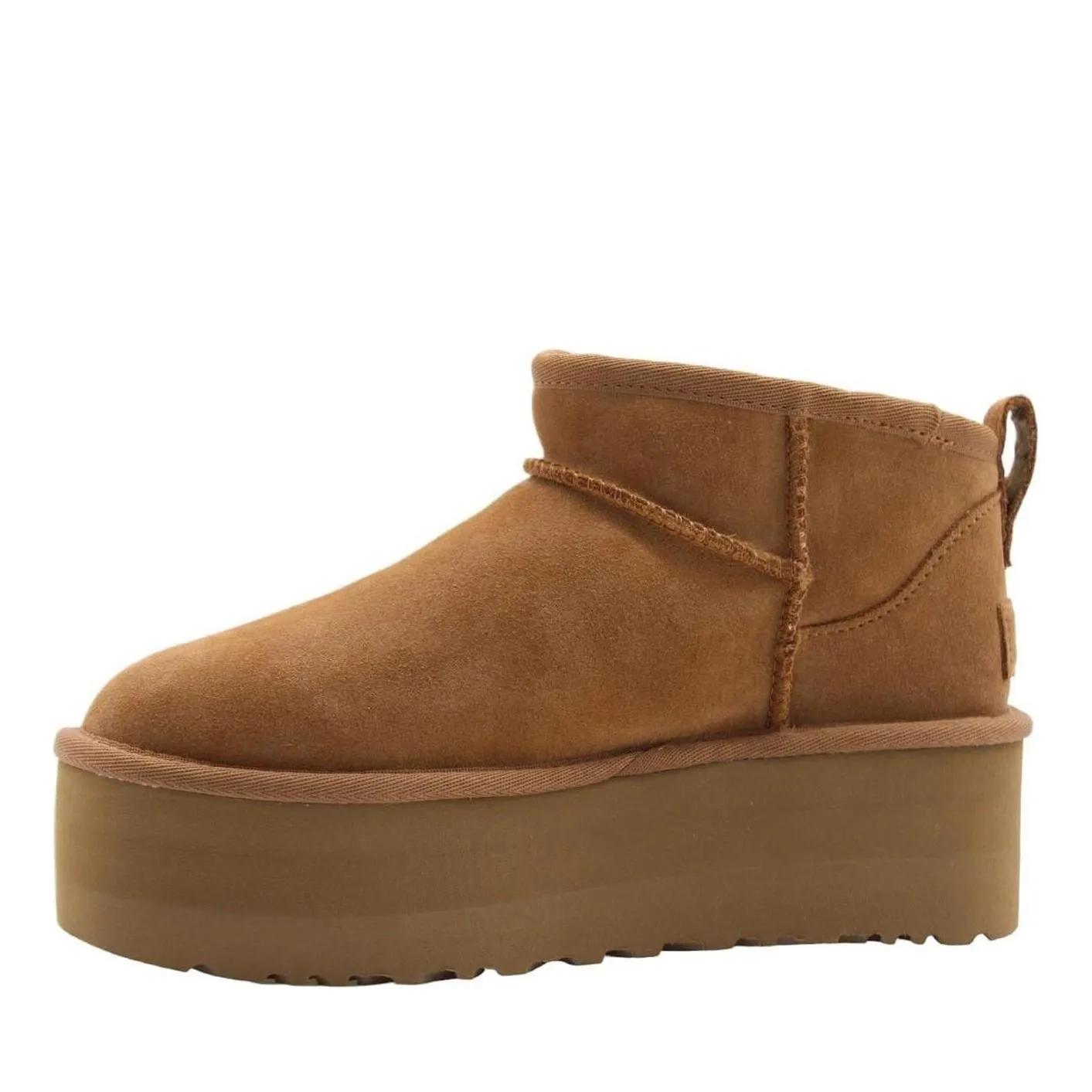Thumbnail - UGG Stiefeletten - Ugg Dames Laars Bruin 1135092/CHE ULTRA PLATFORM - Gr. 38 (EU) - in Braun - für Damen