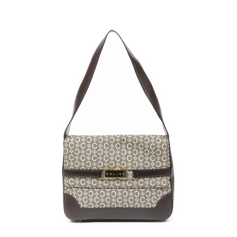 Celine Crossbody Bag Flap Shoulder dunkel-braun