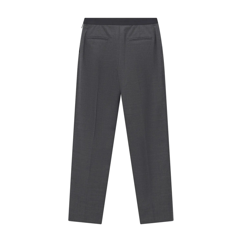 MSGM Stoffhose Straight-Fit Hose aus Woll-Mix grau(Image 2)