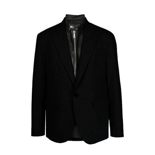 Dsquared2 Blazer Peak Lapel Single Breasted Blazer Black