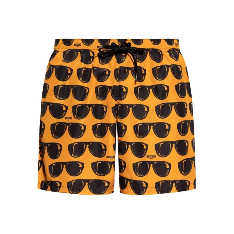 Moschino  Amber Orange Swim Shorts Black